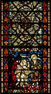 Fenster w58, Darstellung der Höllenfahrt Christi von English School
