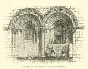 Fenster der Kirche des Heiligen Grabes von English School