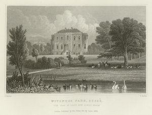 Wivenhoe Park, Essex, der Sitz von Generalleutnant States Rebow von English School