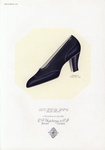 Damenschuhwerbung, 1930er Jahre von English School
