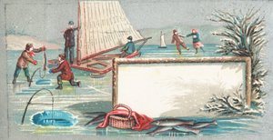 Segeln, Angeln und Schlittschuhlaufen auf Eis