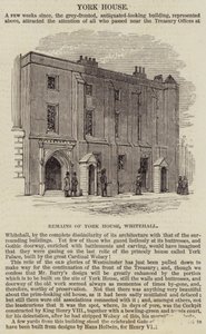 York House, Whitehall (Gravur) von English School