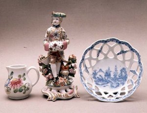 Sammlung von Bow-Porzellan
