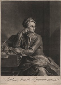 Attilus Ariosti Bononiensis, graviert von John Simon (1675-1751), 1719 von Enoch Seeman