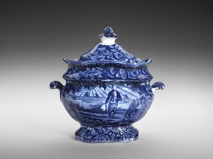 Zuckerschale, ca. 1818-46 von Enoch Wood and Sons