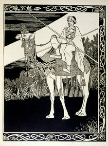 Enak vor Gomorrha, aus dem Buch Juda illustriert von Ephraim Moses Lilien (1874-1925). Lilien gilt als Vater der zionistischen Ikonographie, geschaffen im Jugendstil. Er illustrierte Juda (1900), ein Buch von b