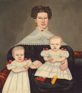Mrs. Paul Smith Palmer und ihre Zwillinge von Erastus Salisbury Field