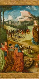 St. Maria Magdalena erweckt einen toten Ritter zur Beichte, 1519 von Erhard Altdorfer