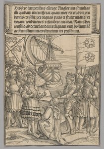 Maximilian und Heinrich VII. von England, Tafel 11 aus Historische Szenen aus dem Leben von Kaiser Maximilian I. aus dem Triumphbogen