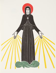 Unsere Liebe Frau von Lourdes von Eric Gill