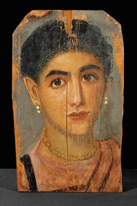 Porträt einer jungen Frau aus dem Fayum-Friedhof