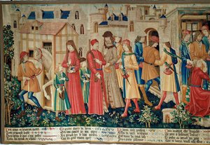 Das Wunder des Heiligen Quentin: Ein Dieb stiehlt das Pferd aus dem Stall eines Priesters