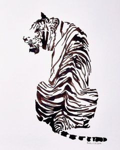 Majestätischer gestreifter Tiger