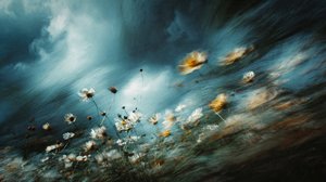 Stürmische Wildblumen von Erkan Camlilar