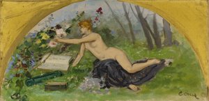 Skizze für den Salon des Sciences im Pariser Rathaus: Botanik, zwischen 1889 und 1892 von Ernest Ange Duez