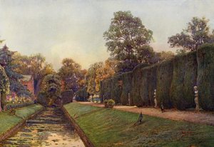 Die große Hecke in Campsea Ashe, Suffolk von Ernest Arthur Rowe