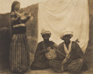Ägyptische Musiker Rawabí und Almée, 20. Februar 1852 von Ernest Benecke