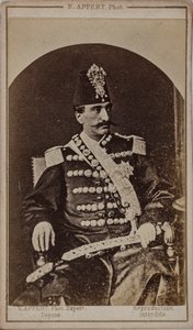 Porträt von Nasser al-Din Shah Qajar 1831-1896, Schah von Persien, ca. 1870