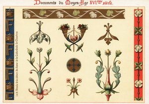Designelemente aus Architektur und Manuskripten des 16. Jahrhunderts von Ernest Guillot