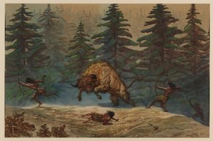 Bisonjagd von Ernest Henry Griset