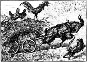 Illustration aus dem Kinderbuch Little Bo-Peep, ca. 1880 von Ernest Henry Griset