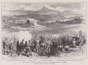 Mit der Shan-Kolonne in Burma, Angriff auf die Rebellenstellung bei Nankon von Ernest Henry Griset