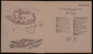 H.B. Smith Maschinenfabrik, Smithville, Burlington, New Jersey, Hexamer General Survey, 1881 von Ernest Hexamer