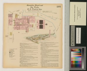Manantico Bleach and Dye Works, Hexamer General Surveys, Band 12, Platte 1101 von Ernest Hexamer