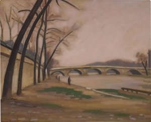 Ufer der Seine in Paris, ca. 1920-30 von Ernest Hiram Brülhart