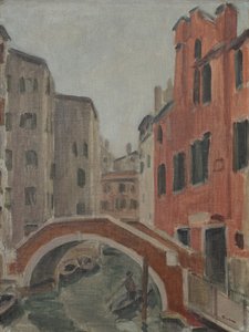 Kanal in Venedig, ca. 1930 von Ernest Hiram Brülhart