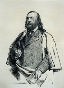 Porträt des Dichters Théophile Gautier von Ernest Karlovich Liphart