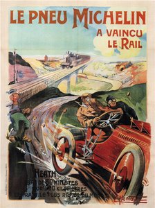 Rennwagen Panhard et Levassor gefahren von Heath - Michelin-Reifen von Ernest Montaut
