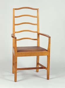 Armstuhl, entworfen 1903, hergestellt in der Werkstatt von Peter Waals, 1923