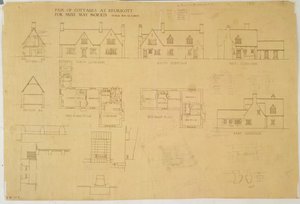 Paar Cottages in Kelmscott für Miss May Morris, ca. 1915