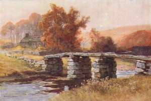 Clapper Brücke, Postbridge von Ernest William Haslehust