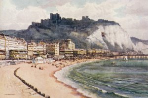 Dover Castle und Marine Parade von Ernest William Haslehust