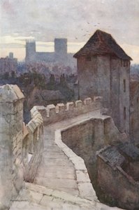 Fishergate Postern von den Mauern von Ernest William Haslehust