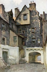 In Bakehouse Close: Residenz des Marquis von Huntly von Ernest William Haslehust