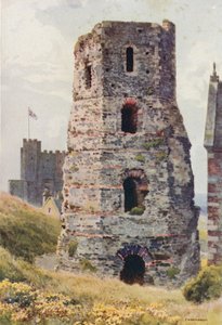 Römischer Pharos, Dover Castle von Ernest William Haslehust