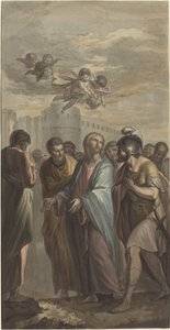 Christus mit Aposteln und einem römischen Soldaten von Ernest Zacharias Platner