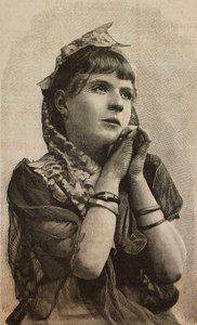 Mädchen, Gravur von Ernesto Mancastroppa nach einem Foto von L. Guidi, aus L