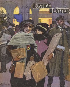 Frauen beim Weihnachtseinkauf