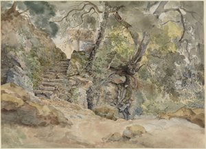 Aus dem Park der Villa Chigi in Ariccia von Ernst Fries