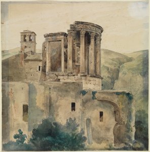 Der Tempel der Vesta in Tivoli von Ernst Fries