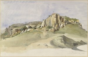 Felsige Hügel in der Campagna von Ernst Fries