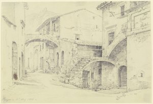 Straße in Terni-Papigno von Ernst Fries