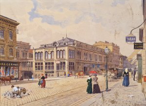 Die Schwendergasse in Wien mit Schwenders Colosseum