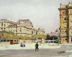 Ring und Opernhaus in Wien, Österreich von Ernst Graner