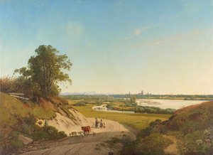 Blick von Oberföhring auf München