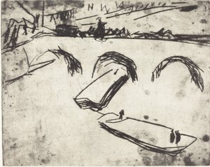 Brücke am Kronprinzenufer, 1909 von Ernst Ludwig Kirchner